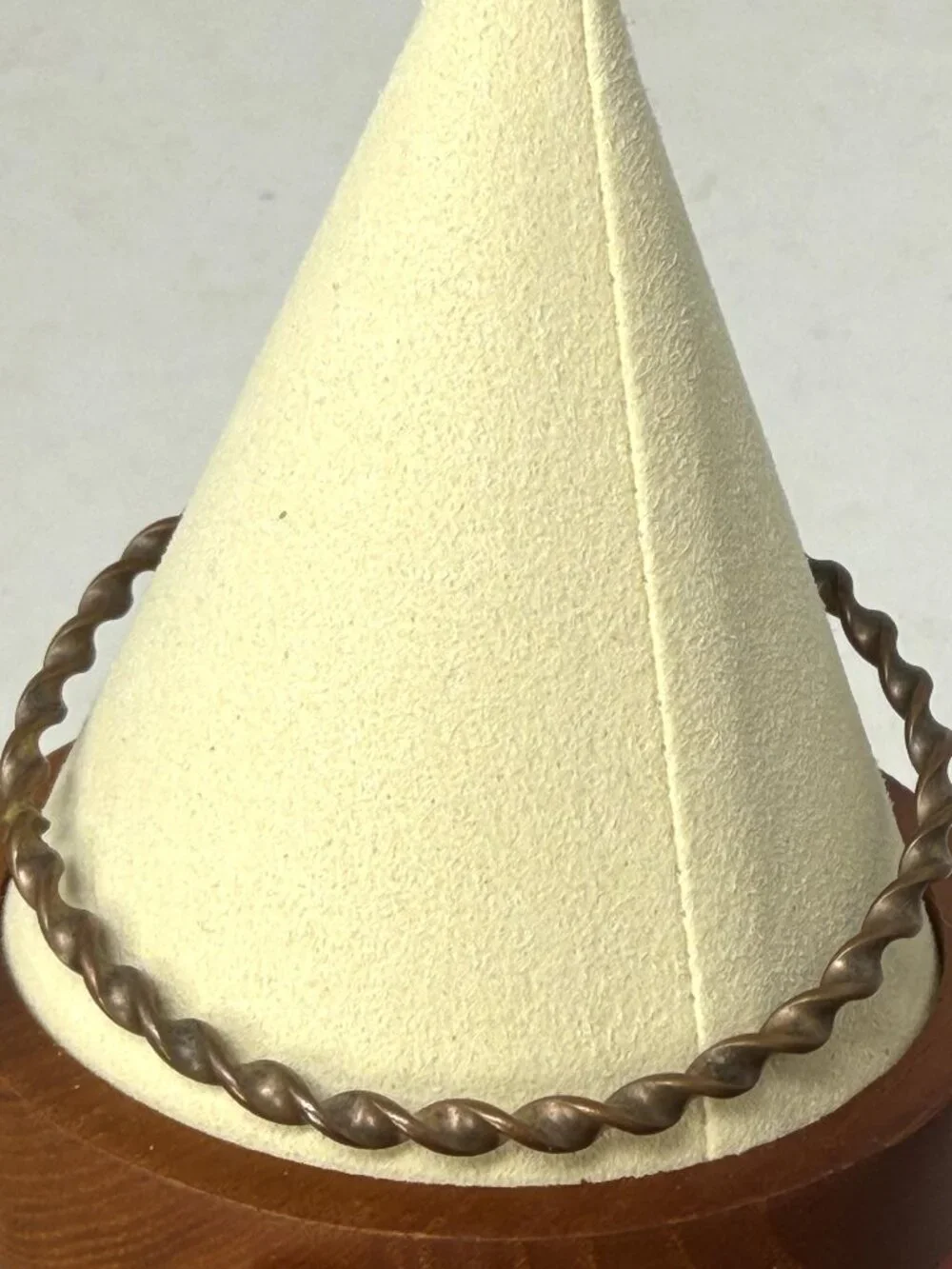 Vintage Woman’s Bangle Bracelet 8” Twisted Solid Copper 10.4 grams